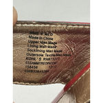 Croft & Barrow Womans Sole Sense Ability Red Straps Gem Stone Slip On Sandals 8m Photo 6