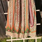 Mooerkerr Green/Orange Long Sleeve Maxi Dress Medium Green Photo 3