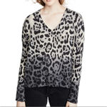 360 Cashmere  Lauren Leopard Print OVERSIZED Ombré Sweater Fits like S/M Photo 2