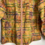 MYCRA PAC One Designer Orange Rain Jacket Coat Striped Zip Up Womens Petite Size undefined Photo 3