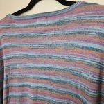 Ruby Rd. Top Knit Striped Petite Blue Purple Orange Pocket Cinched Sides Casual Size undefined Photo 7