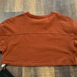 Alphalete NWT  Crop Top Rust Brown Short Sleeve Gym Tee Size XS Photo 5