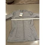 Nike NWT Yoga Dri-Fit Tight Fit Womens Training Jacket Full Zip Gray Size M Photo 4
