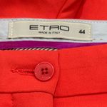 Vintage Etro Bright Orange Crop Pants Summer Retro Chic Quality EU44 US M Size M Photo 5