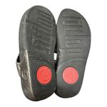 FitFlop ‎ Sandals Women’s size 6 Lunetta Gemstone Thong Leather Black Photo 2