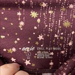 Aerie Chill Play Move Starry Burgundy Leggings Size Large Photo 4