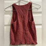 American Eagle  Red Ruched Cropped Tank Top - Size Medium - VGUC Photo 1