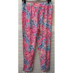 Lilly Pulitzer Womens Colorful Floral Print Elastic Waist Pants M Photo 1