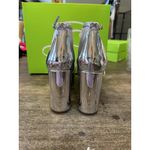 Sam Edelman Jullian Platform Dress Sandal Silver Metallic Chunky Heel Size 8.5 Photo 4