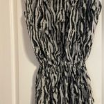 Three Eighty Two NWT  Zebra Print Sleeveless Smocked Mini Dress Size Medium Photo 2