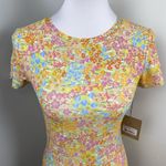 Stone Fox Swim Bambi Baby Tee Dress Flower Fields Print Small $120 Photo 5