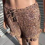 Skylar + Madison Leopard Paperbag Waist Shorts Photo 5