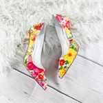 Manolo Blahnik π Women's Bb Yellow Floral Print Pointed Toeβ Pumps Size 36.5 Photo 2