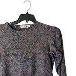 st. john's bay  Shirt Vtg M Paisley Floral Long Sleeve Button Up Top Boho‎ Grunge Photo 1