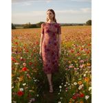 Johnny Was NWT JADE Haley Mesh Midi in Pink Paisley Floral Dress S $185 Photo 6