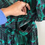 Ba&sh  Candy Cut Out Green Vert Printed Maxi Dress Photo 6