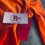 Juicy Couture Red Orange Shimmer Cut Out Cold Shoulder Bodycon Dress Photo 9