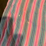 women’s pink and blue striped pajama shorts Size M Photo 1