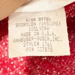 Budweiser  Vintage Women’s Large Red Sparkle Promo Cocktail Tank Dress Photo 3