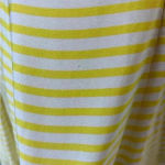ZARA  yellow and white striped mini dress in size medium Photo 4