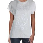 Anne Klein  Sweater Embellished Knit Top Mock Neck Pullover White Size XL NWT Photo 1