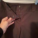 Ann Taylor  Lindsay Dress Pants Womens Sz 4 Chocolate/ Dark Brown Straight Ankle Photo 4