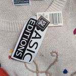 Basic Editions Halloween Sweater Vintage Pumpkins Candy Corn Novelty M Orange Size M Photo 7