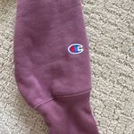 Champion  Women’s Reverse Weave Purple Cropped Crew Neck Photo 2