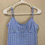 Brandy Melville  John Galt Blue Plaid Colleen Mini Dress Photo 5