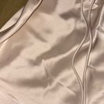 NWT CREAM SILK SATIN DRAWSTRING A LINE SKIRT White Photo 6