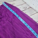 J.Crew ‎ Gwyneth layered slip skirt crinkle chiffon Neon Vibrant Purple XXS NWT Photo 6