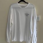 Abercrombie & Fitch soft A&F white logo graphic long sleeve tee shirt XXL men’s Photo 0