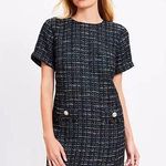 Loft  Women's Tennis Metallic Tweed Fringe Pocket Mini Dress 4 -NWT Photo 9
