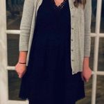 Loft  Black Eyelet Sleeveless Dress Size 6 Photo 8