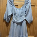 Exlura  Dress Lantern Sleeve Tie Back Photo 1