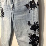 Driftwood  Gizelle Embroidered Girlfriend Light Wash Jeans Photo 6