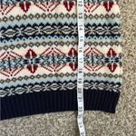 Modcloth Pretty Vacant Striped Christmas Sweater Wool Blend Medium Photo 4