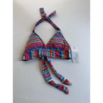 Anne cole M Multi Triangle Stripe Wire-free Halter Bikini Top New Photo 7