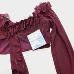 Majorelle  Monique Crop Top in Plum Purple Large Photo 3