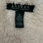 Ralph Lauren Lauren  Faux Suede Sherpa Womens Vest Size 1X Open Cozy Neutral Boho Photo 9