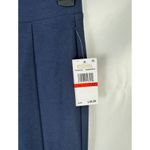 Michael Kors  Navy Blue Split Hem Ponte Pants Slim‎ Fit Career P/XS Photo 4
