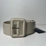 Saint Laurent  YSL Snakeskin Python Vintage White Covered Buckle Corset Belt Photo 2