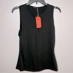 Flamingo Women’s Black Ribbed Sleeveless Easygoing Silky Feel Top Size XL NEW! Photo 0