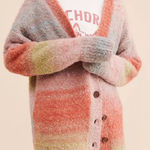 FIND ME NOW DUSTY KNIT OVERSIZED CARDIGAN 🌈 Green Size undefined Photo 0