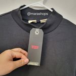 Levi's  Black Mockneck Crop Sweatshirt Photo 3