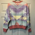 Ralph Lauren Polo  Southwestern Aztec Vibe Pastel Sweatshirt Top Shirt Medium NWT Photo 6