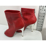 Chinese Laundry Womans Kristin Cavallari Leila Booties 9 Red Stiletto Peep Toe Photo 3