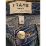 frame denim Nouveau Le Mix Jeans Colorblocked Distressed Cropped Size 26 Photo 14