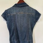 DKNY  Denim Small Blue‎ Jean Dress Women's Half Button Up A-Line Knee Length Photo 5