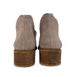 Kaanas  Tijuana Gold Taupe Cutout Snake Print Leather Slip On Ankle Boots US 7.5 Photo 2